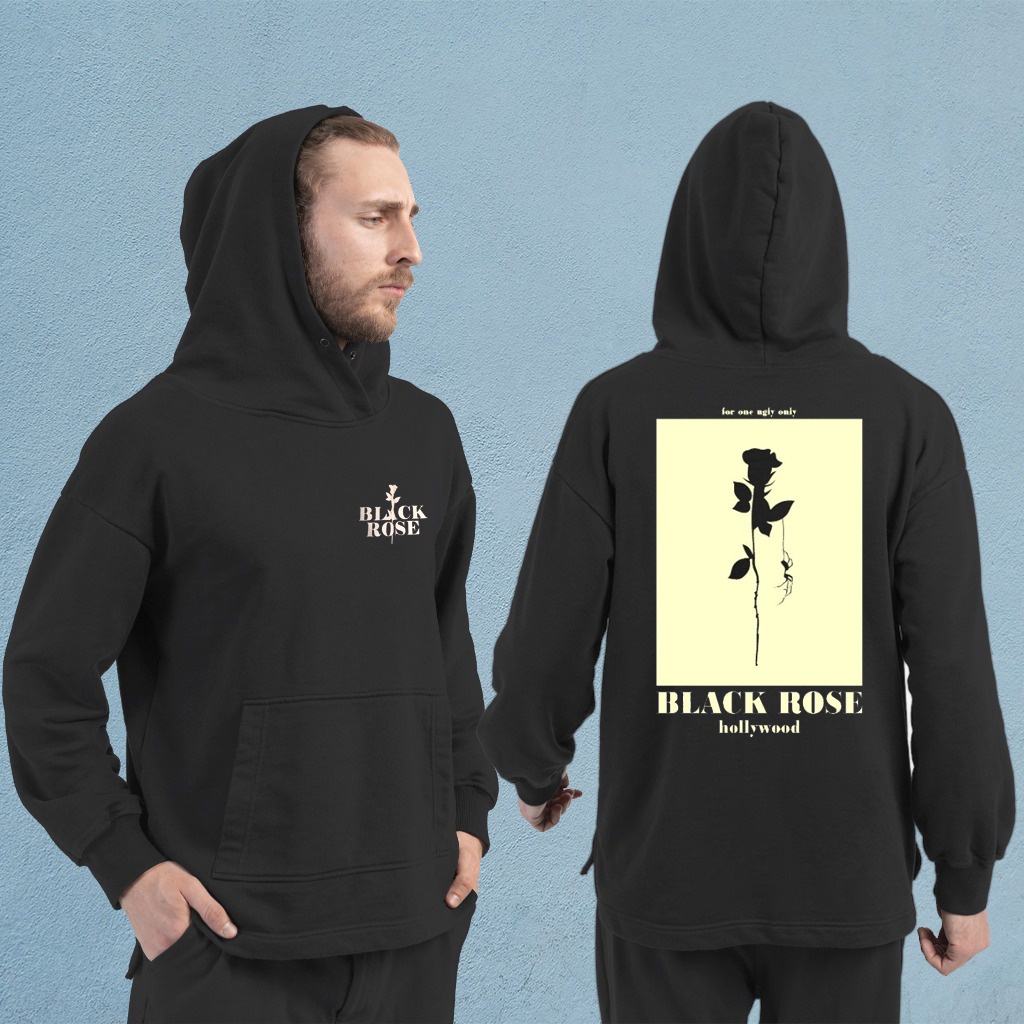 Kaos hoodie pria kaos hoodie bergambar kaos hoodie murah kaos hoodie keren hoodie black rose