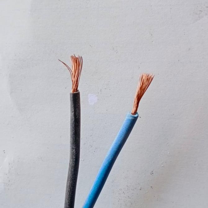 Kabel listrik serabut 2x2.5 pajero (50m) hitam / kabel serabut isi 2
