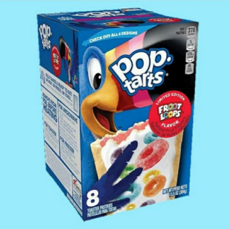 

KELLOGGS POP TARTS FROSTED FROOT LOOPS ECER / KELLOGG'S POP TARTS TOASTER PASTRIES USA