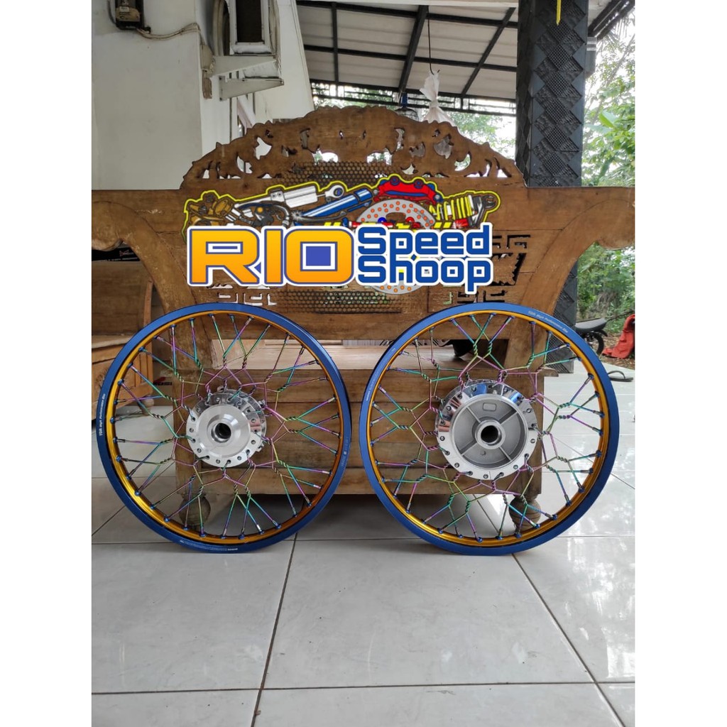 Velg Jari Jari Jupiter Mx King Paketan Ring 17 TDR TwoToone Stell Ulir Kepang