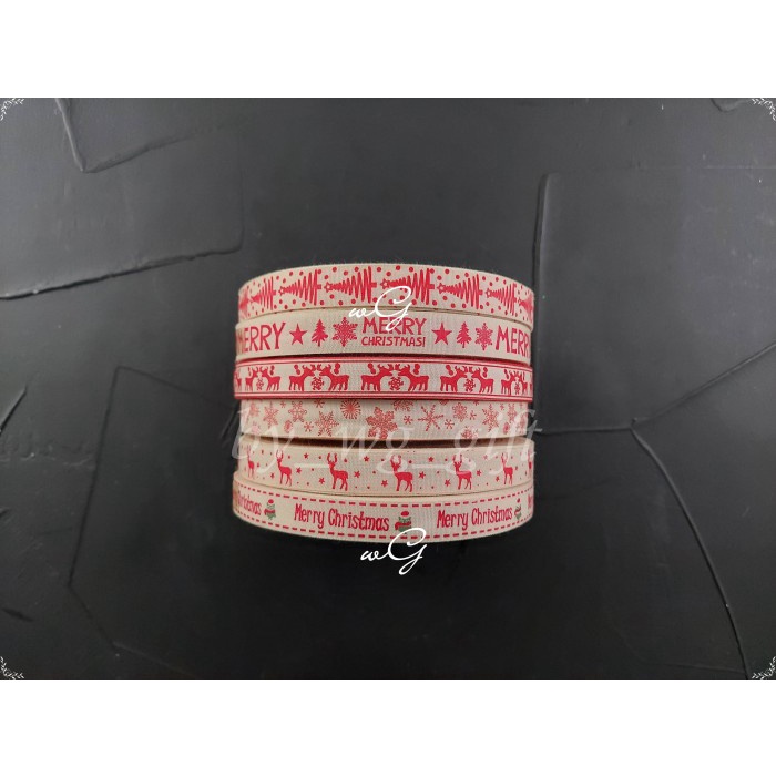 

Pita Natal / Christmas - Katun - Panjang 50 yard - Lebar 1.5 cm