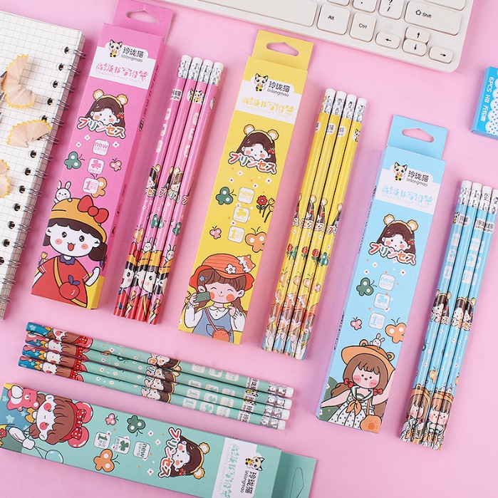

COD 1 SET 10PCS PENSIL MOTIF GADIS KECIL LUCU IMUT / PENCIL MOTIF TERMURAH