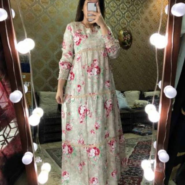 Daster Arab Teby Zahra Flower