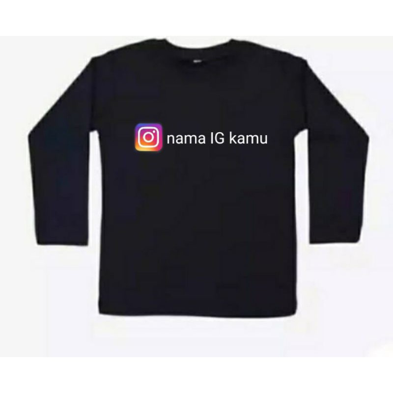 T-shirt Kaos Distro IG INSTAGRAM NAMA SENDIRI