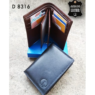 Dompet Mini bahan Kulit untuk Pria/ dompet Pria Kulit asli model lipat