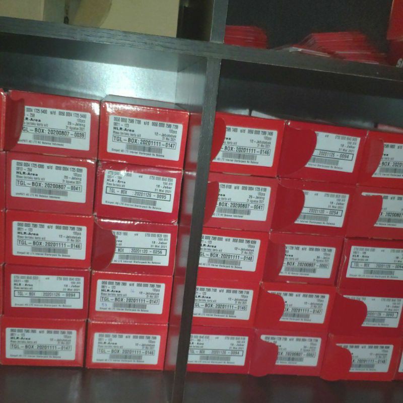 Kartu perdana telkomsel simpati red 4g lte 0k segel exp  2022 murah meriah acak belakang-Exp Desember