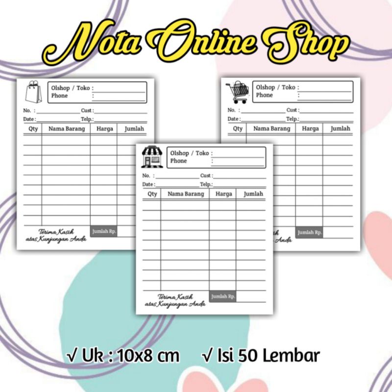 

NOTA ONLINE SHOP RUMAHAN