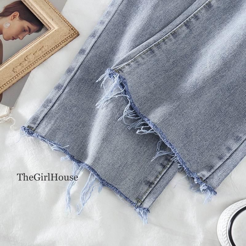 TheGirlHouse - KULOT HIGHWAIST LOOSE JEANS WANITA AUDY