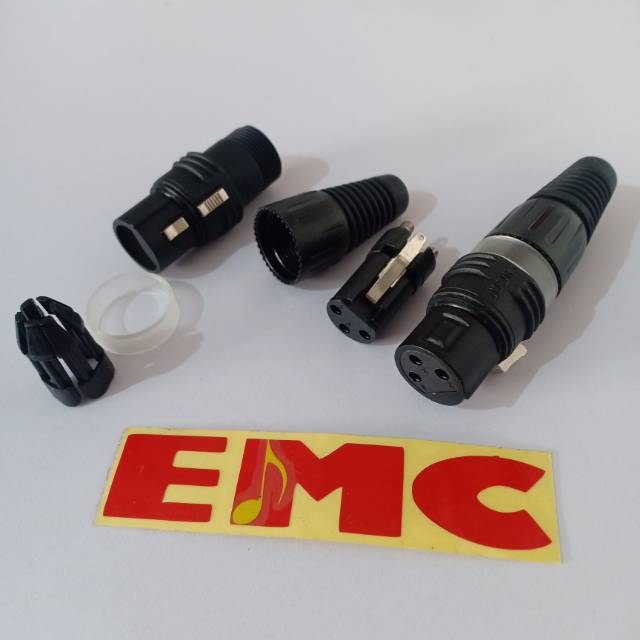 HICON HI-X3CF-B, Connector Solder XLR Female (pcs)