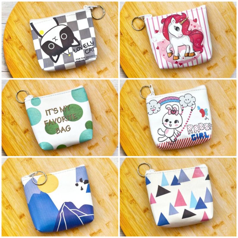 Pouch Mini Dompet Koin Gantungan Kunci 10 x 7