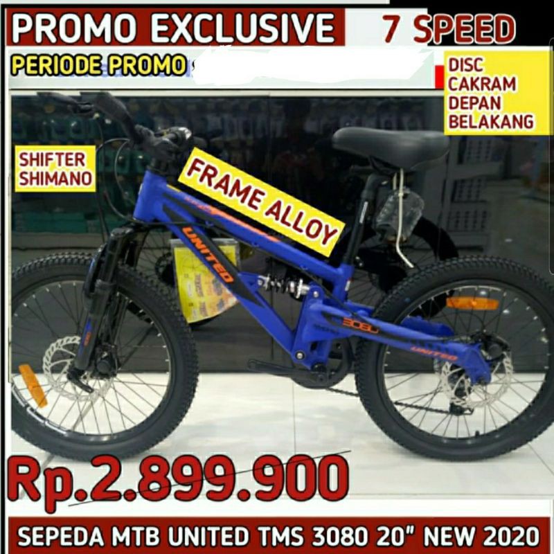 Sepeda MTB 20" United TMS 3080