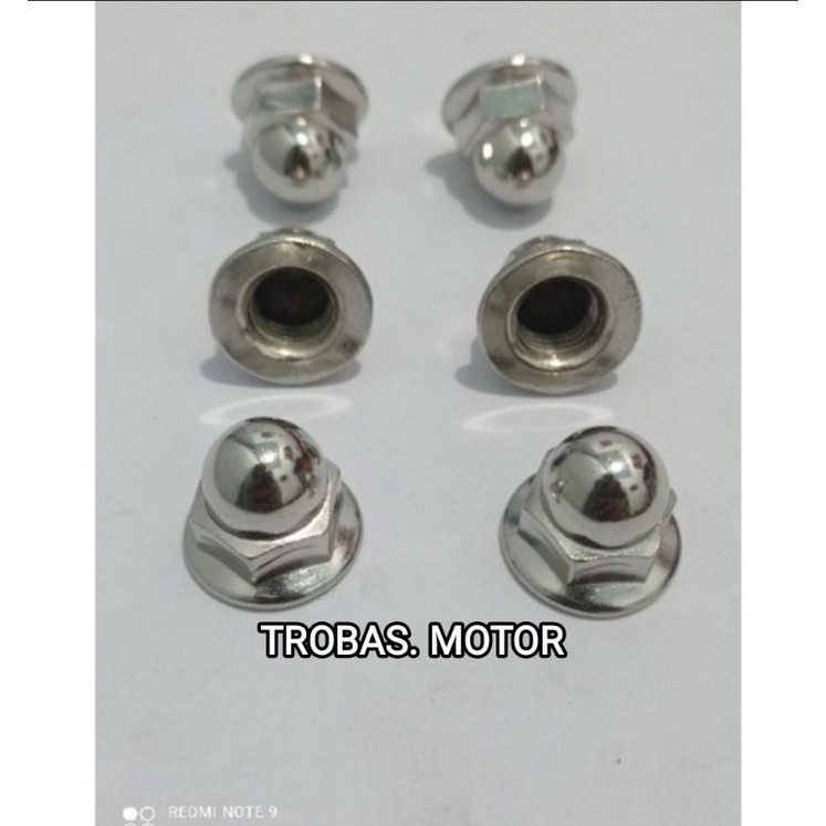 mur topi 14 , m10/ mur topi m10 kunci 14 pendek