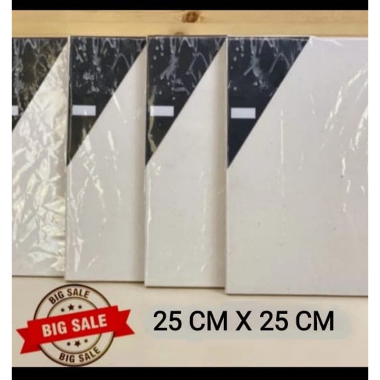 

Kanvas Canvas Lukis buat melukis 25 X 25 cm 25x25cm spanram painting paint