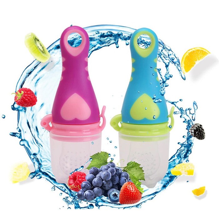 empeng dot buah bentuk gagang stick fruit feeder pacifier