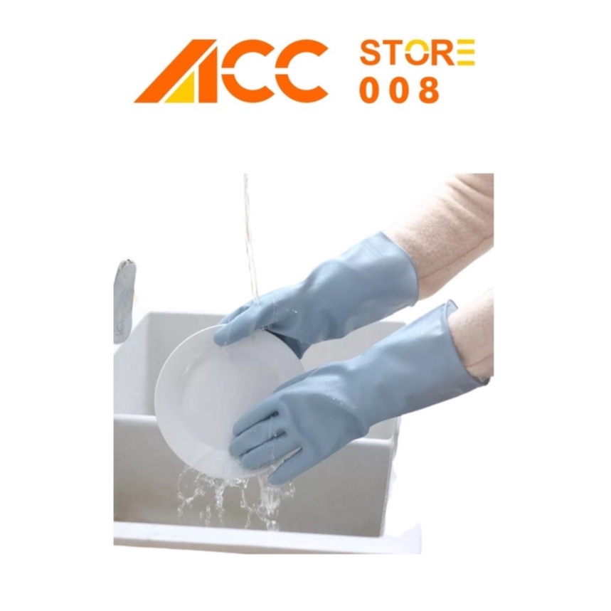 Sarung Tangan Cuci Piring H385 Karet Latex Rubber Gloves Anti Air Multifungsi Acc