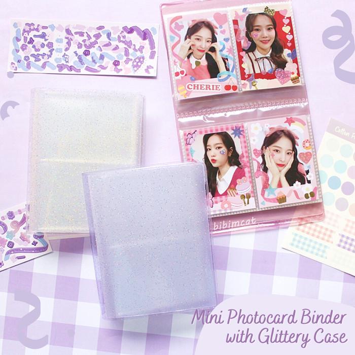 

Gia | Mini Photocard Binder Glitter Case Slot 64 Pc Polos