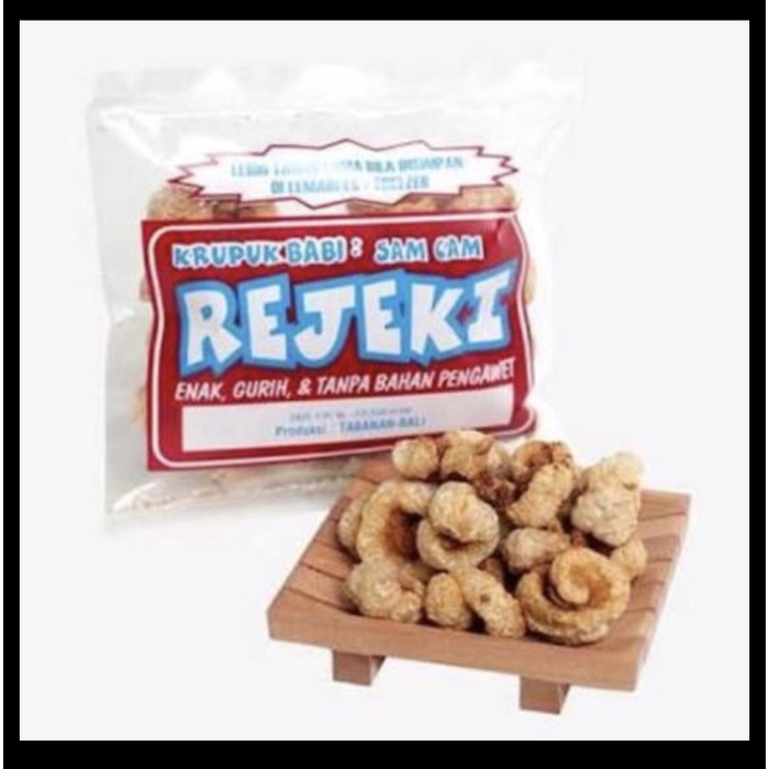 

NEW Krupuk Samcan atau Kulit Babi Rejeki Khas Bali 70gr