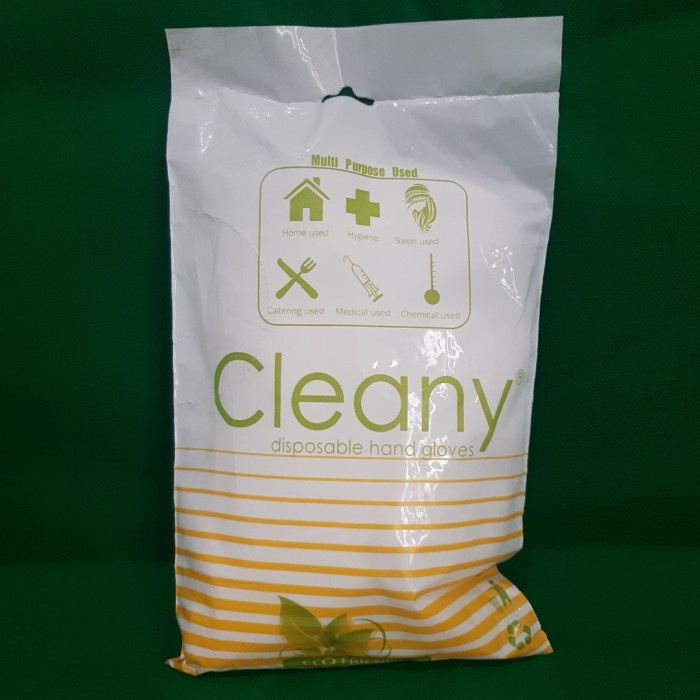 Cleany Disposable Hand Glove/ Sarung Tangan Plastik Cleany