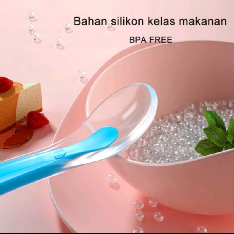 [BISA COD] Sendok Bayi Silikon Lembut