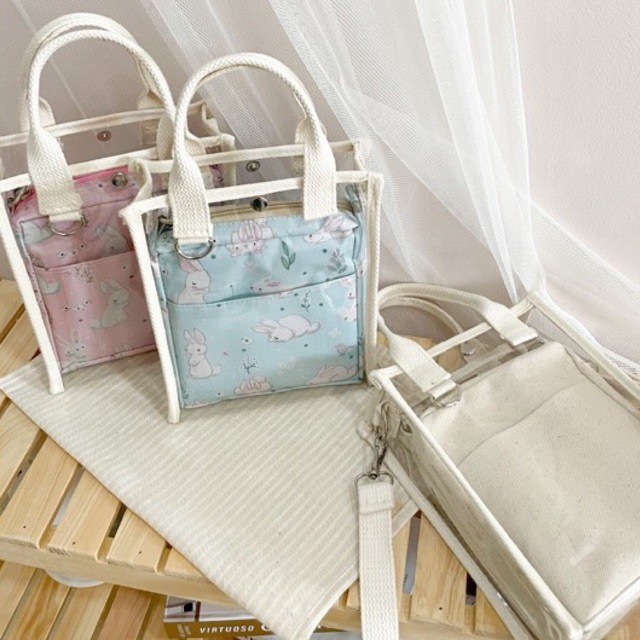 (free keychain &amp; pin) Minnie Bag Jungie PVC Bag korea kpop konser