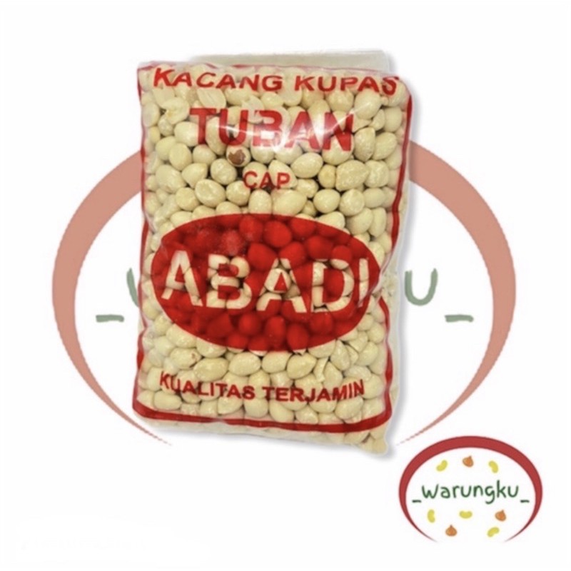 

[GROSIR] 6 KG Kacang Kupas Tuban ABADI MERAH - 600gr x 10pcs