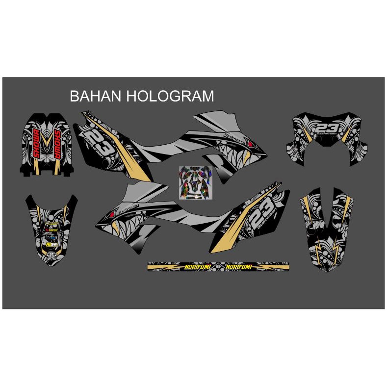 Decal dtracker bahan hologram