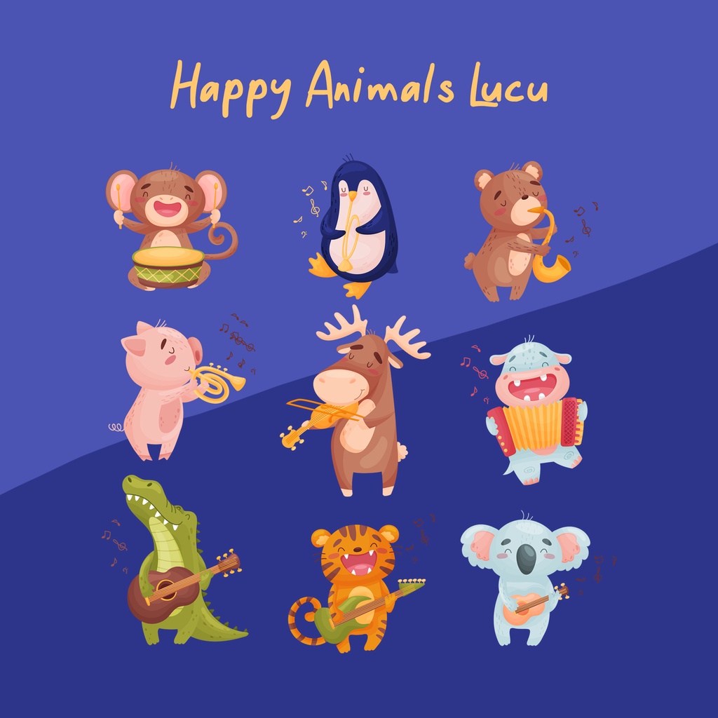 

STICKER SET ANIMALS DENGAN ALAT MUSIK LUCU | STIKER MURAH | STIKER LUCU MURAH | STIKER LAPTOP | STIKER TUMBLR | STIKER ESTETIK