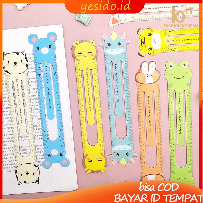 

[COD]15 CM Penggaris Lentur Animal Pembatas Buku Magnet Hewan Lucu-YES
