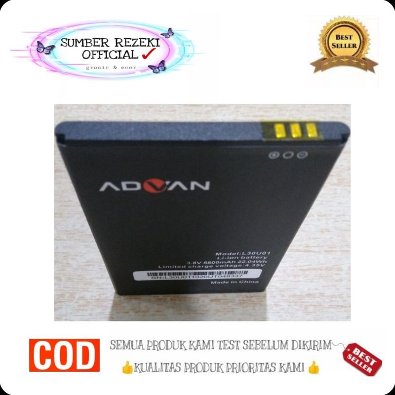 SR - Baterai Battery Batre Advan NASA L30U01 NASA Plus Advan 5505 / Baterai Hp Advan NASA Plus 5505 