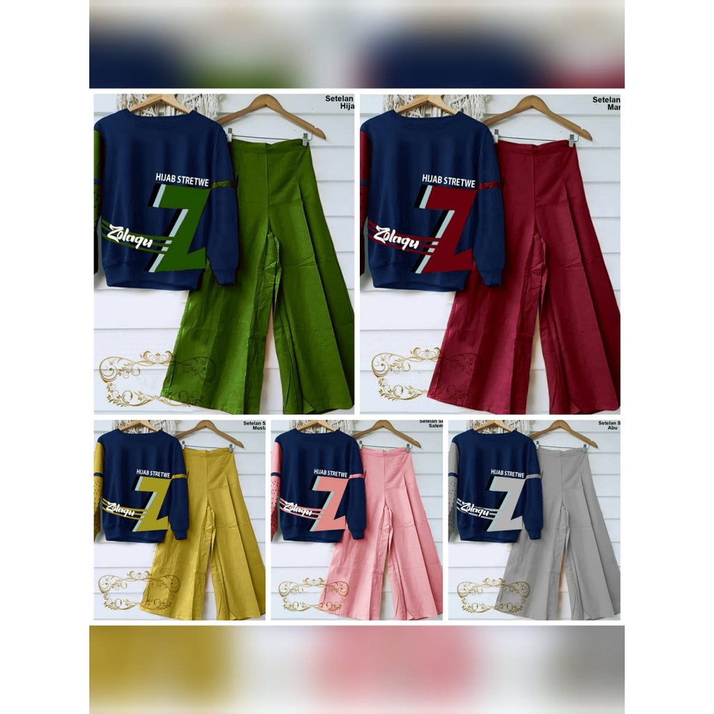 Set Sretwe/set celana kulot/set pakaian wanita/setelan wanita/setelan celana kulot/setelan modis