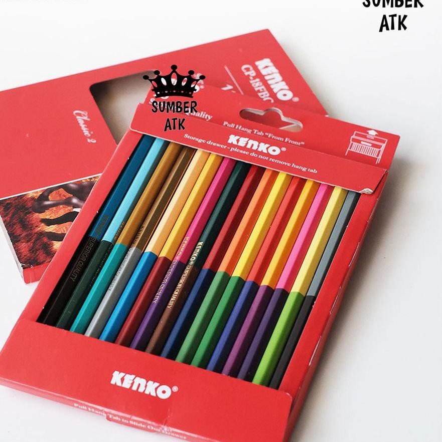 

10.10 SALE Pensil Warna KENKO 24 warna Bi-color CP-24FBC ( 48 warna dengan 2 sisi ) Color Pensil ♣