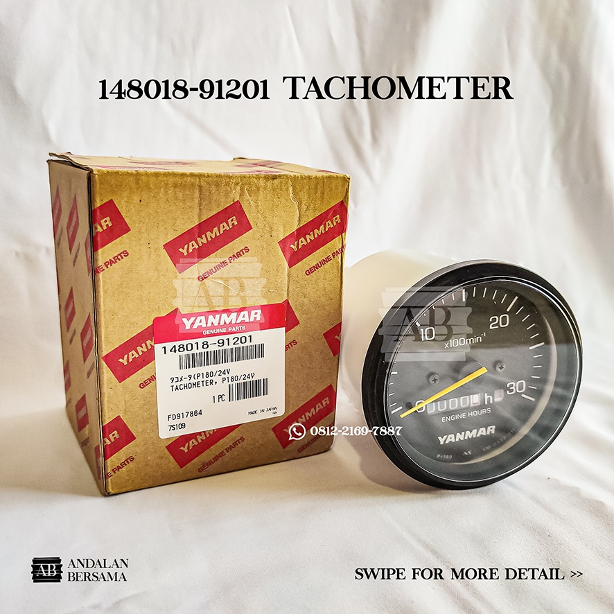 148018-91201 YANMAR ORIGINAL Tachometer P180 - 24V