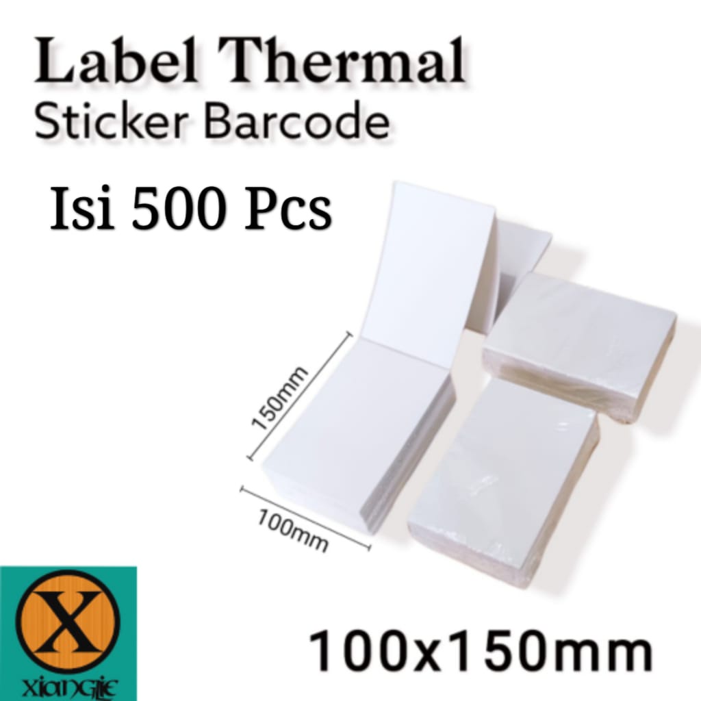 

Kertas Thermal Label Direct Barcode A6 100x150 Isi 500