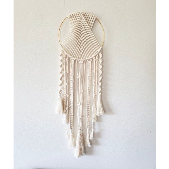 (READY STOK) dream catcher daun  / macrame wall hanging (HD007)