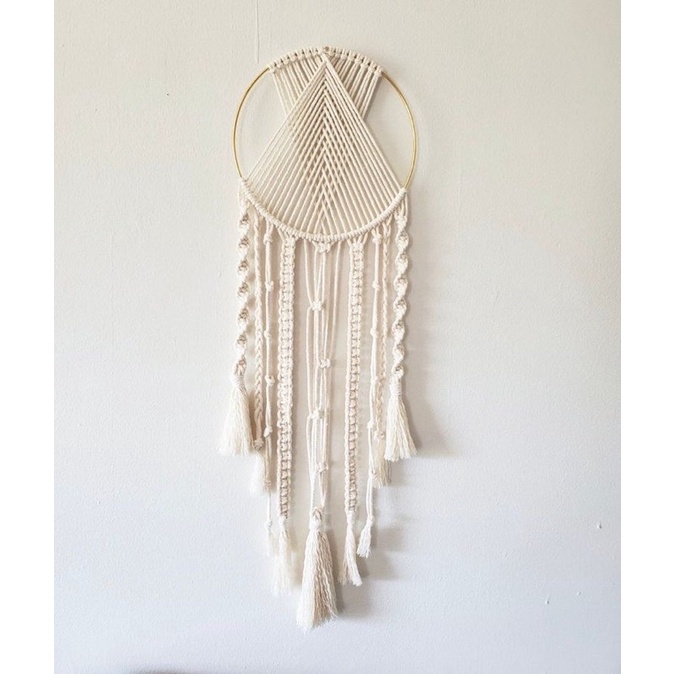 (READY STOK) dream catcher daun  / macrame wall hanging (HD007)