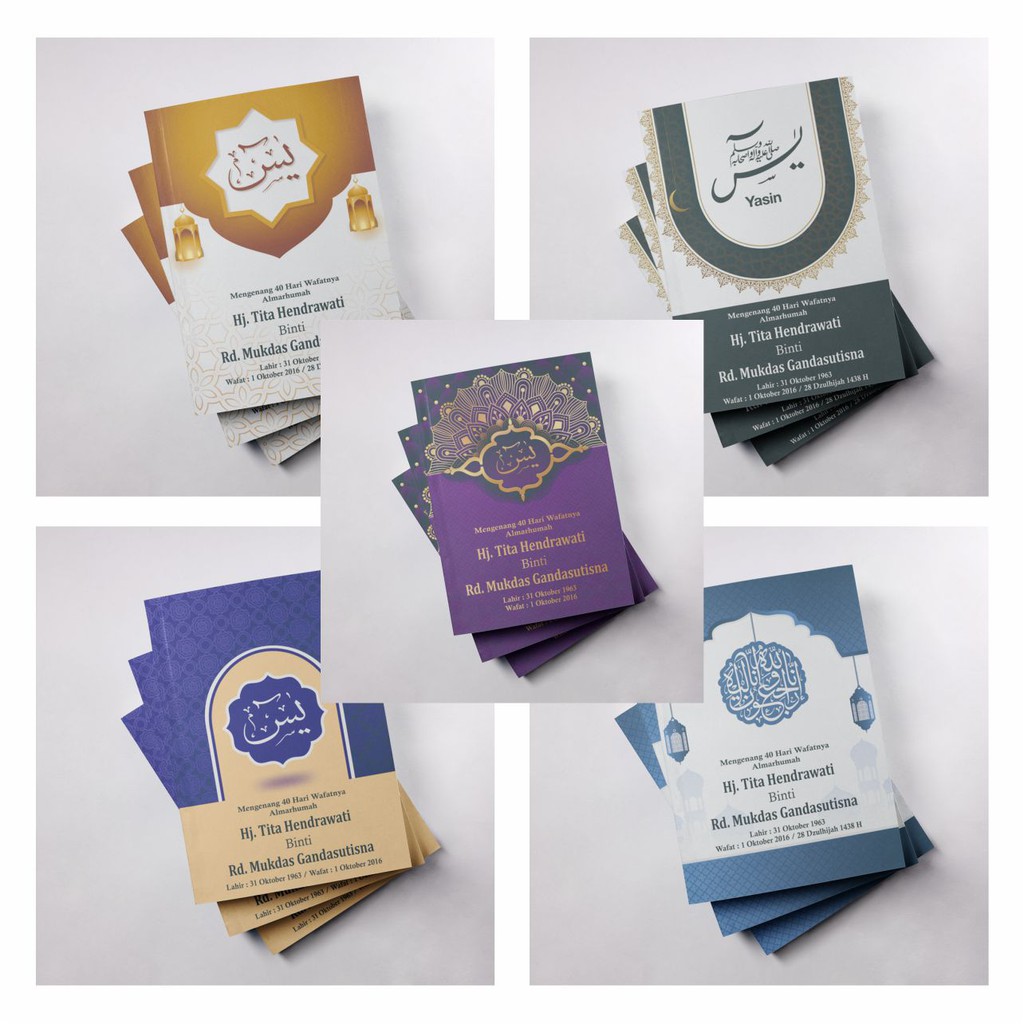 Buku Yasin 128 Halaman - Buku Yasin & Tahlil Custom 128 Halaman
