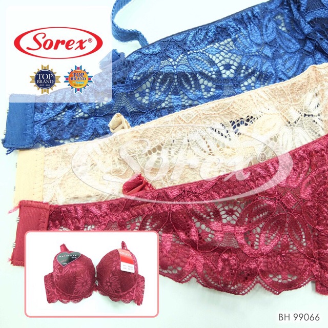 Bra BH busa tebal Renda 99066 Sorex Push up