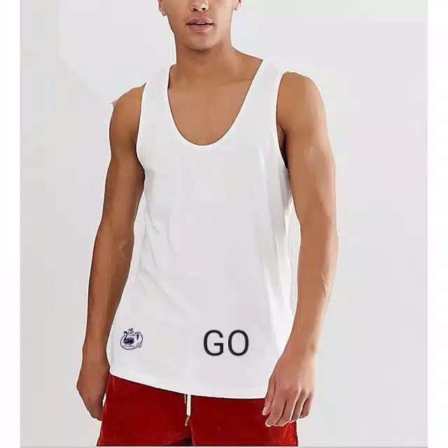 gos KAOS SINGLET SWAN By RIDER Pria Pakaian Dalam/Singlet Cowok Tanpa Lengan Size 38-42