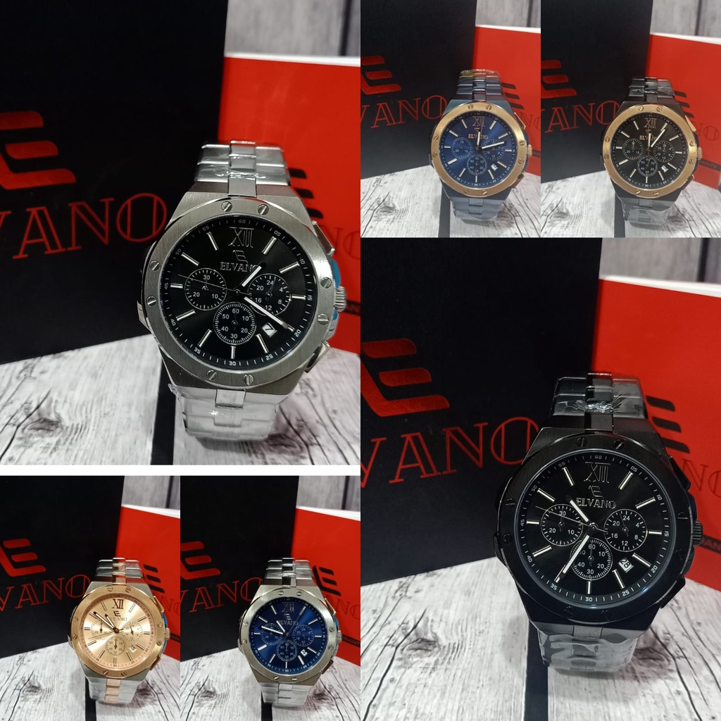 Jam Pria ELVANO EL0963 EL 0963 Original Garansi Resmi ELVANO