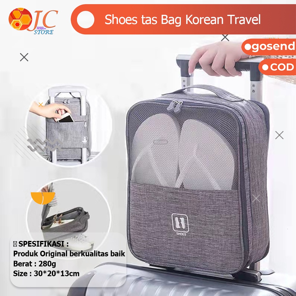 jc tas sepatu   shoes bag korean travel shoes storage bag multifunctional 9