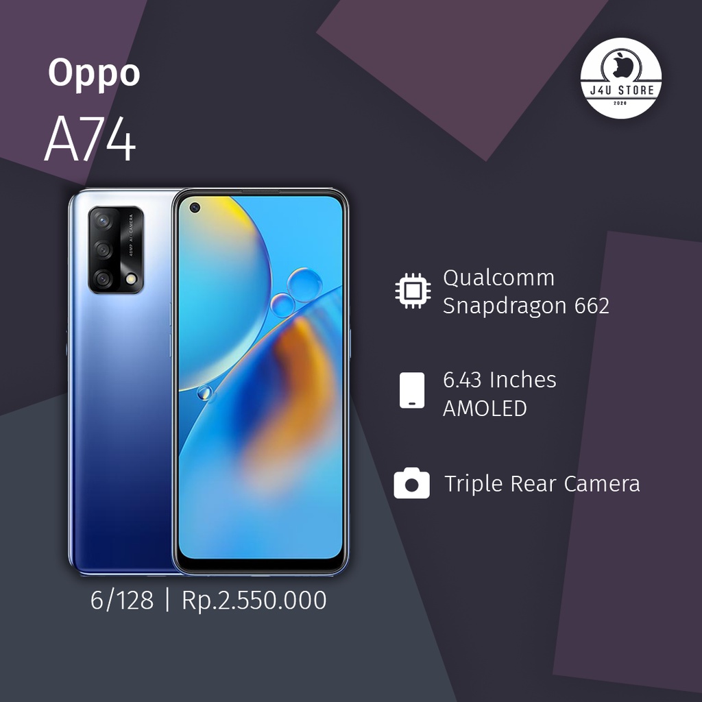 oppo a74 6/128 second fullset
