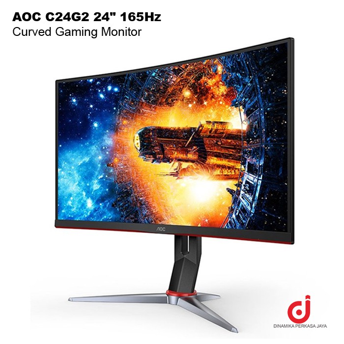 AOC C24G2 24" 165Hz Curved Gaming Monitor,  VA LED Full HD