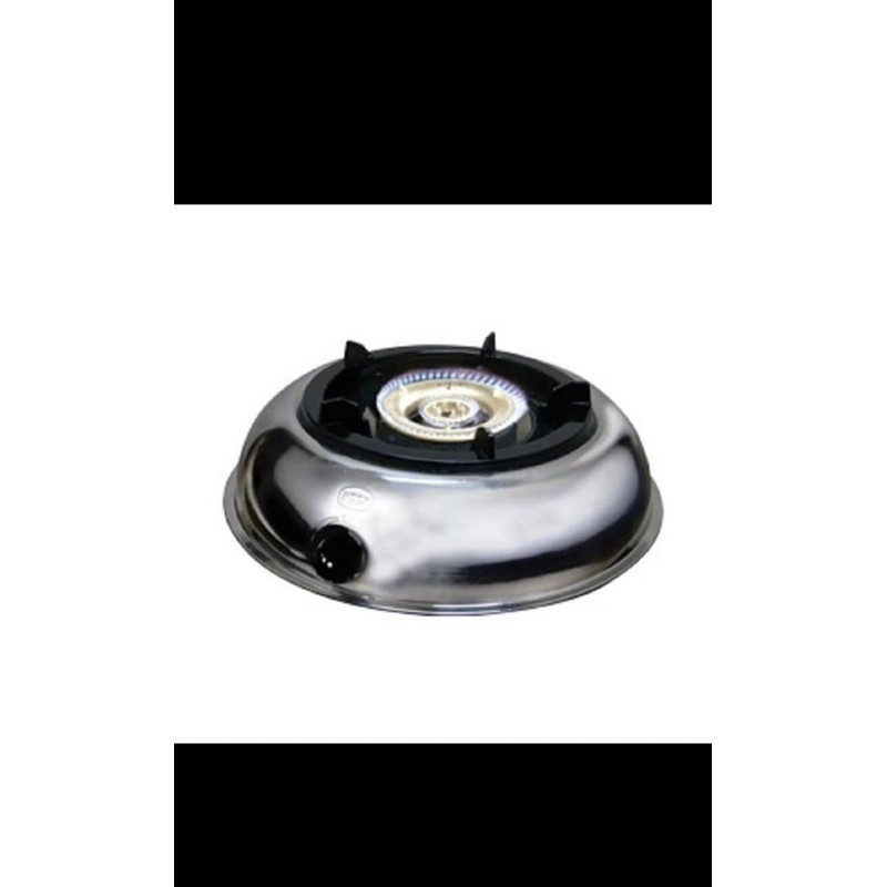 Kompor Gas HOCK 1 tungku 120 MG Stainless mutiara