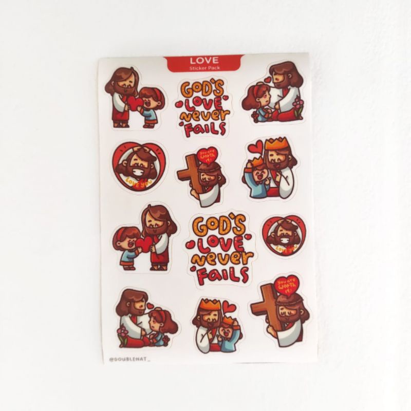 

DoubleNat Love sticker - Rohani Kristen Planner Journal