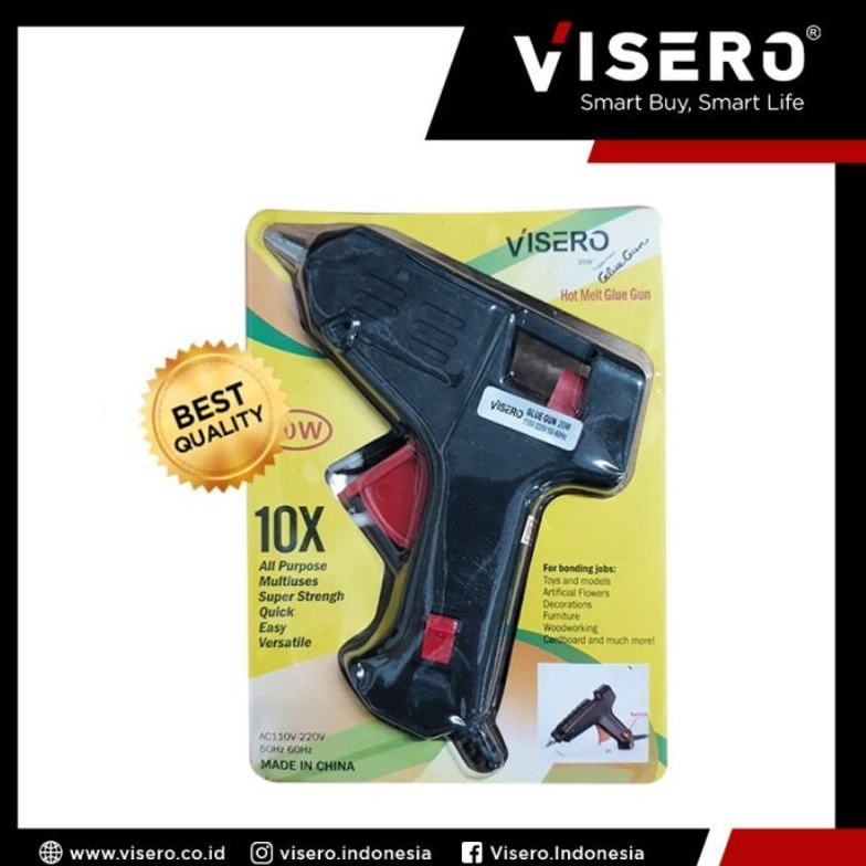 Glue gun  Visero 20watt dilengkapi saklar on off