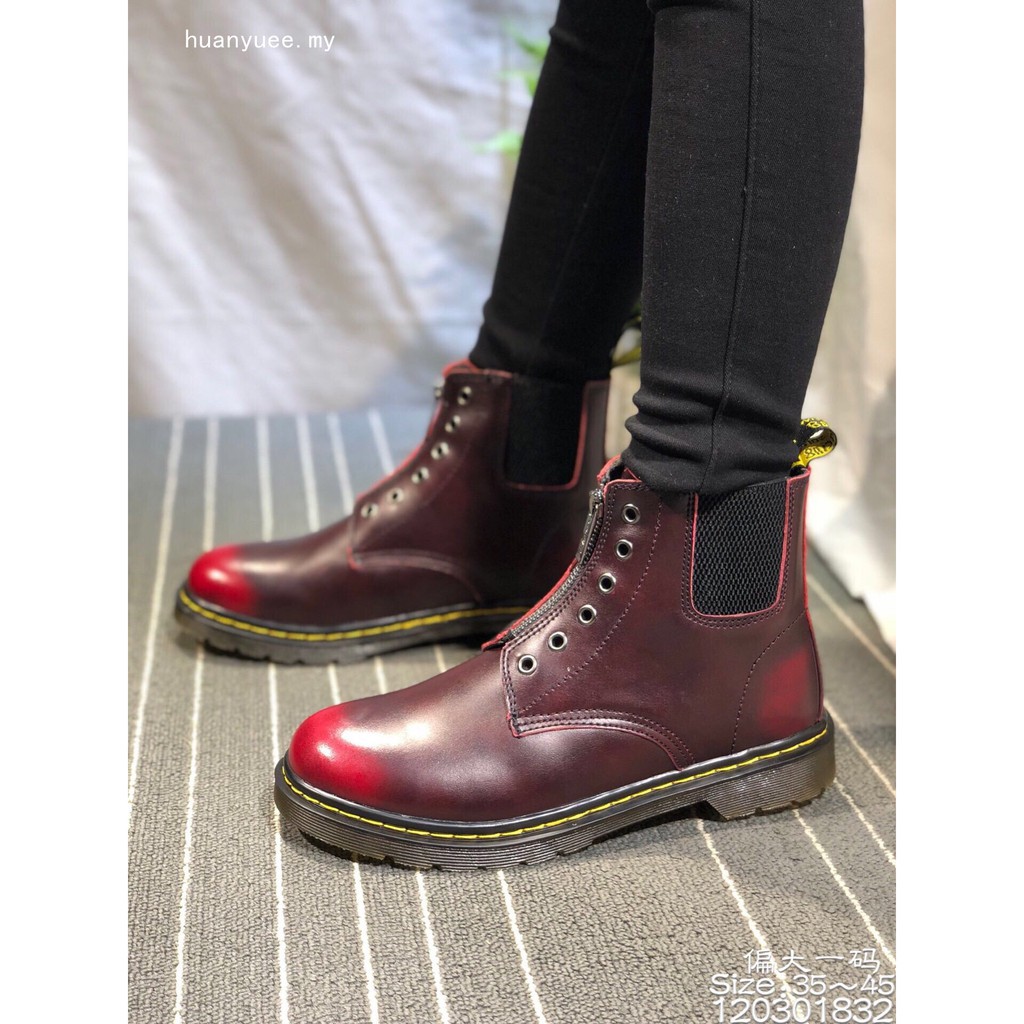 dr martens wine red