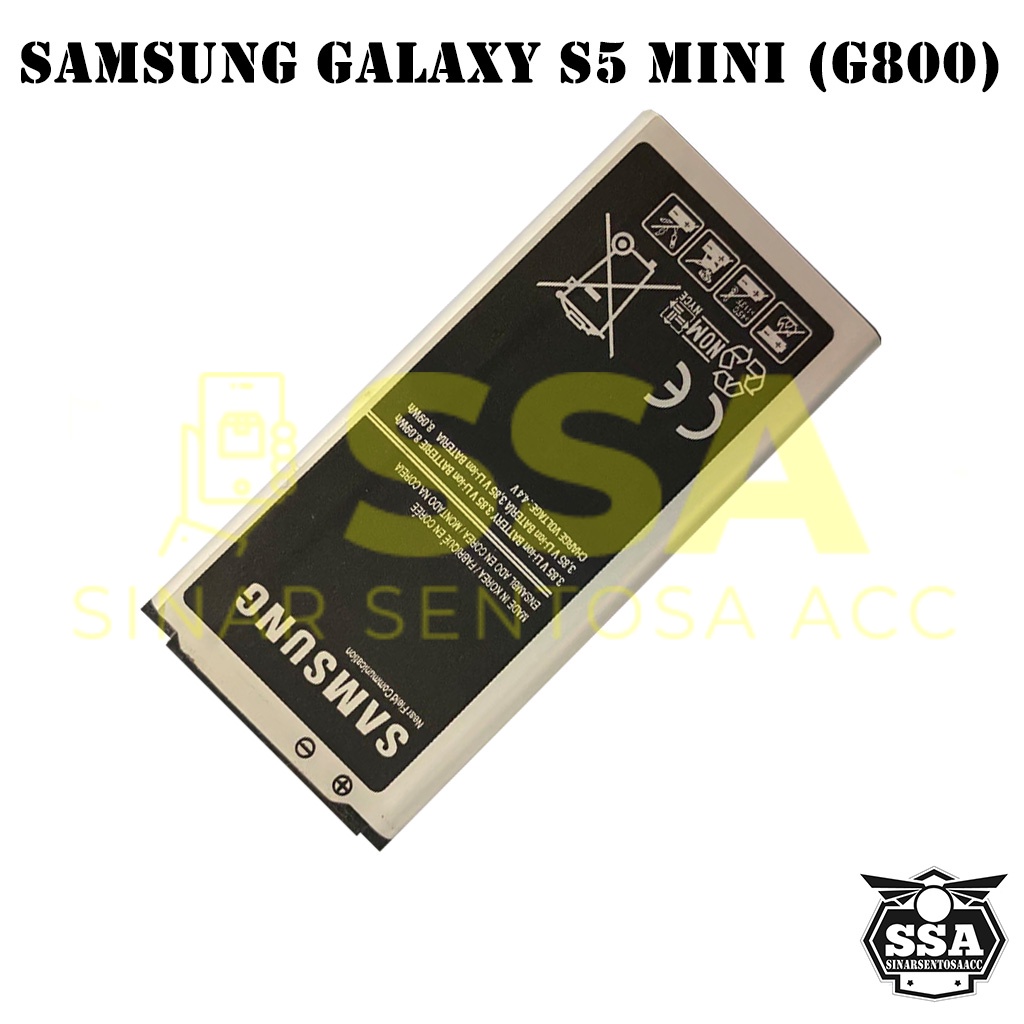 Baterai Original OEM Samsung Galaxy S5 Mini G800 EB-BG800BBE S5Mini EBBG800BBE BG800BBE HP Ori Battery Batrai Batre Batu Batere GARANSI AWET MURAH