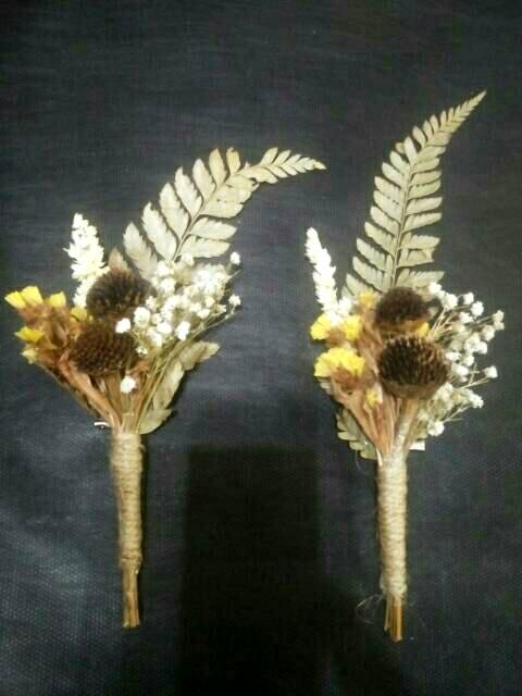 Boutonniere rustic / corsage / rustic / bunga kering / driedflower /korsase