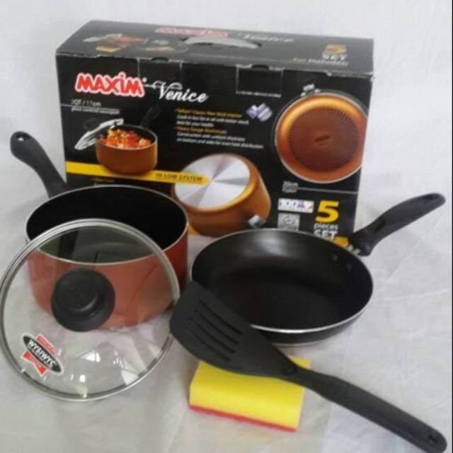 [ Maxim ] Panci set / Cookware set Maxim Venice 5 Set