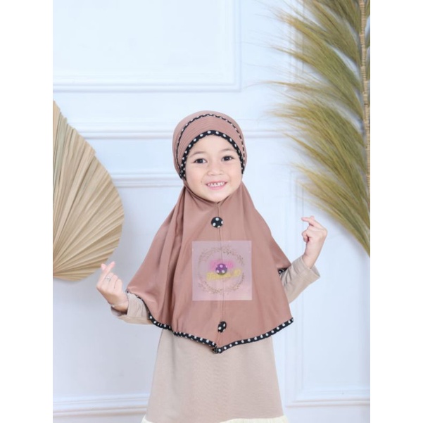 Kerudung Cantika Anak Instant Premium 3-6 Tahun Terbaru | Jilbab Lucu Bayi Perempuan Sekolah Tk | Hijab Tanggung Baby Sd Bahan Jersey Lembut Adem